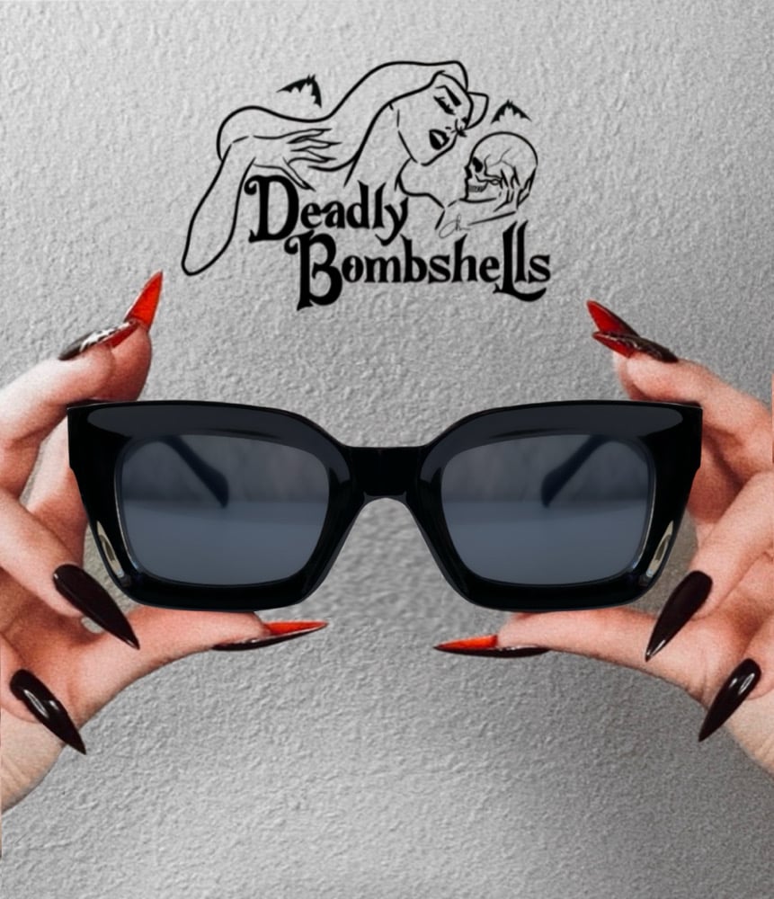 Deadly Bombshell- Sleek Rectangle Sunglasses | Deadly Bombshells