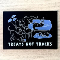 Treats Not Tracks A4 Print