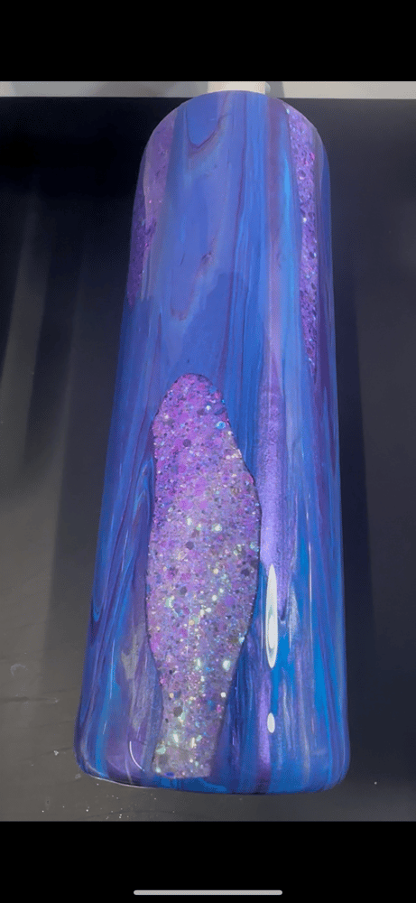 Image of 30oz dirty pour glitter