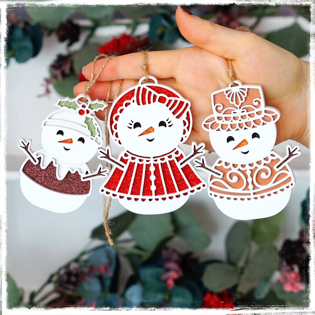 Image of PREORDER Snowman Family Trio