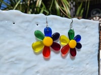 Image of Rainbow Flower Earrings 