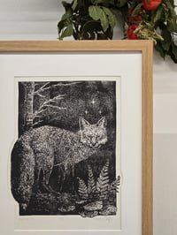 Image 3 of Marevolp • Linocut paper print