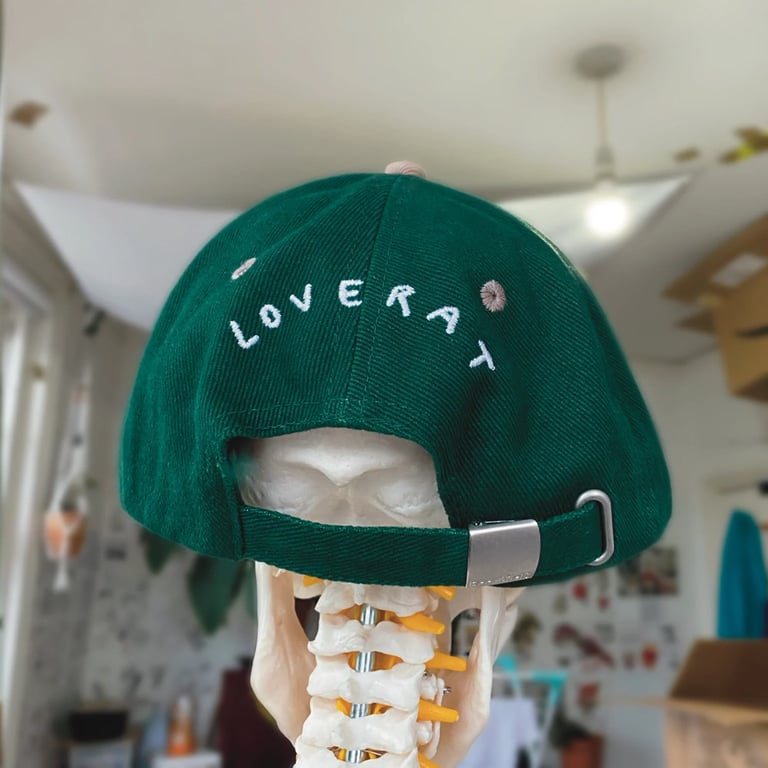"RAT BABY" DAD CAP (BLACK) Image 5