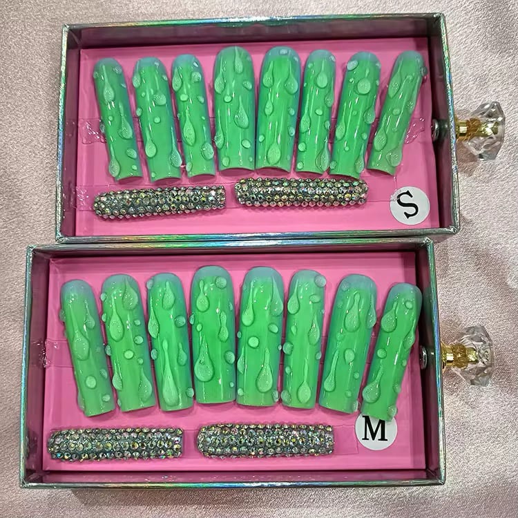 Image of pick from option 1-25 acrylic press on nail set