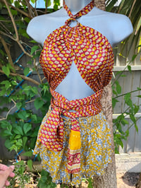 Image 1 of Myla Tassel Top - Brown Rust cream