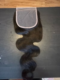 Image 2 of 16 inch body wave closure 5x5