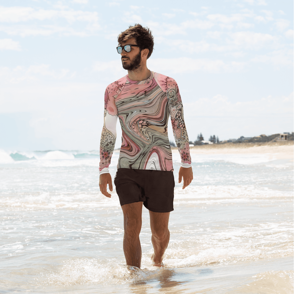 Image of The Happy Man Men's Rash Guard