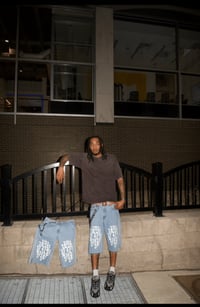 Image 2 of Gauntlet Grunge V-Flare Shorts