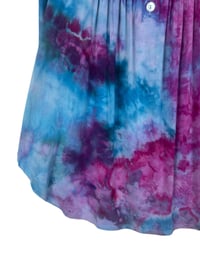 Image 3 of S Luxe Knit Babydoll Top in Raspberry Watercolor Ice Dye