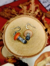 Image 1 of Kolczyki koźlarze pomarańczowo-żółte aka Brzozak 