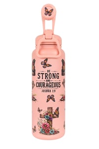Image 2 of Joshua 1:9 Christian Insulated Tumbler | "Be Strong and Courageous" Gift for Women