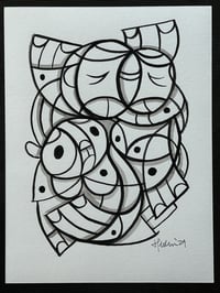 Image 1 of Ink & Brush Sketch M