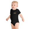 Baby short sleeve retro one piece dark