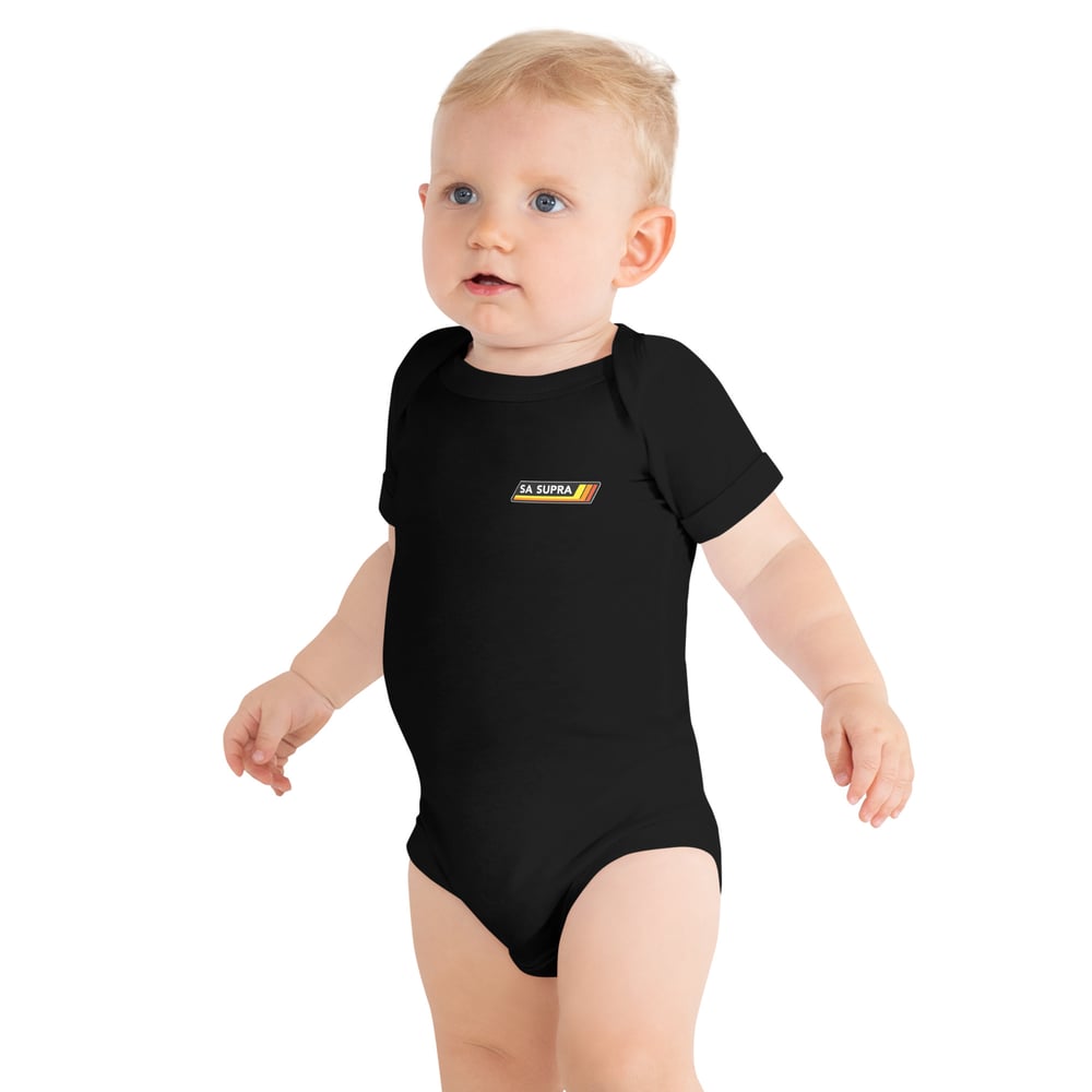 Baby short sleeve retro one piece dark