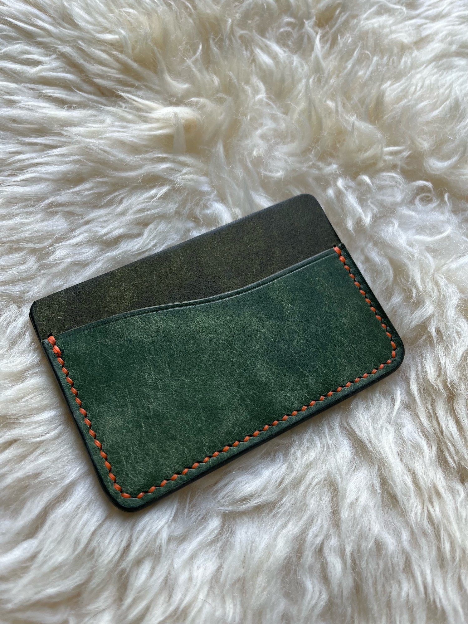 Image of Olive/Emerald Pueblo Horizontal Cardholder 