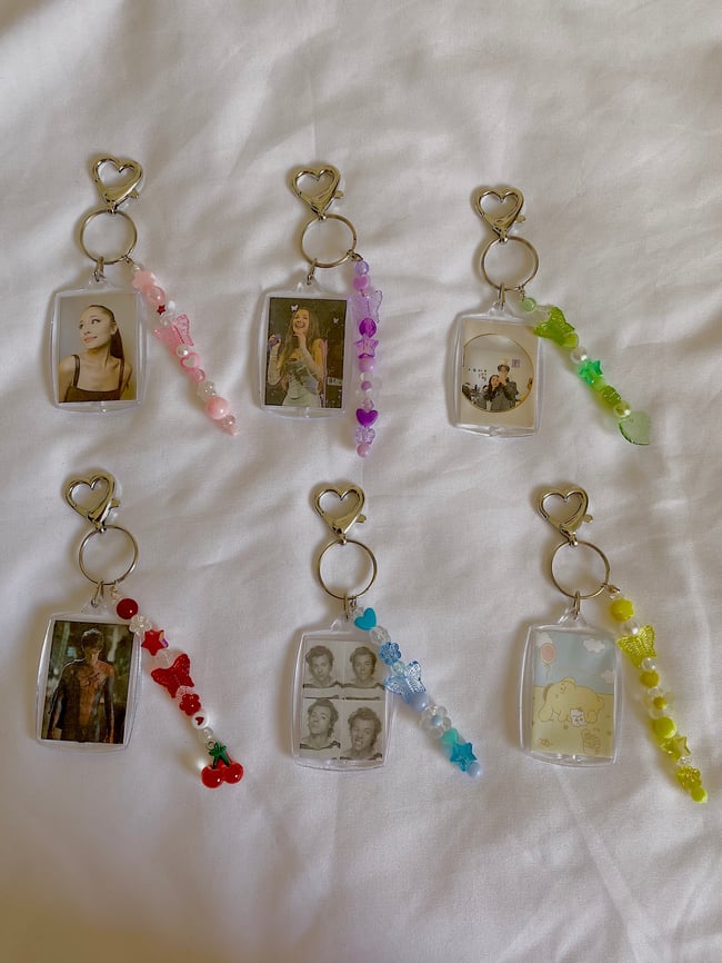 Butterfly Photo Keychain 