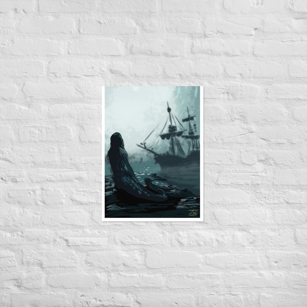 Only the siren sees Poster print
