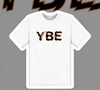 YBE 3D Effect White/ Blk Orange T-shirt