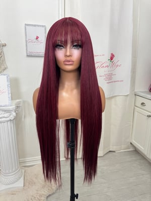 Image of Sangria bangs luxury (custom order)