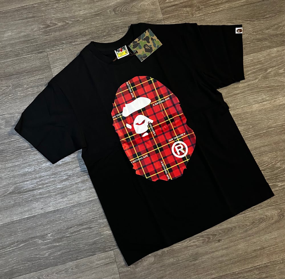 Image of BPE Big Check Red Head Shirt