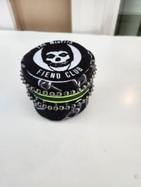 Image 4 of Punk rock circle pouch with studs | Blitz | Fear | Misfits
