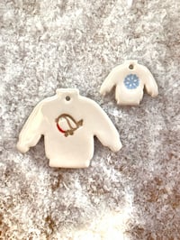 Image 4 of Ceramic Christmas Jumpers (set of 2)