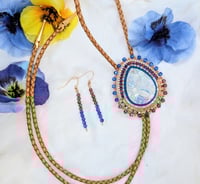 Image 1 of "Anna" bolo tie and earrings set