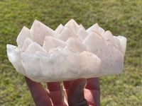 Image 9 of Quartz Crystal Points Cluster With Hematite And Inclusions #1539