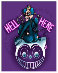 Image 1 of "Hell Here" Holographic Print