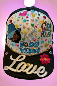 Image 1 of Girl Power & Good Vibes Hat