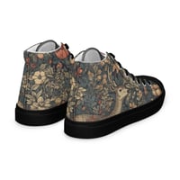 Image 16 of Boho Nature Cottagecore Inspired Deer In a Forest Women’s high top canvas shoes