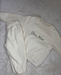 Embroidered Oversized Sweat Tracksuits