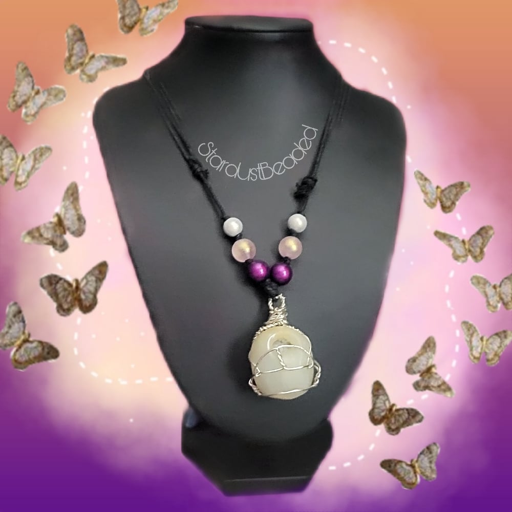 Image of White Jade Wire Wrap