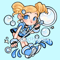 Image 4 of [LAST CHANCE] Powerpuff Girls Z PPGZ 2.5 IN Epoxy Glitter Charm