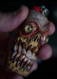 Image 12 of Monstrous Glow Bic Lighter Sleeve OOAK