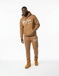 Image 4 of YAC Camel Signature Print Pullover Jogger Suit 