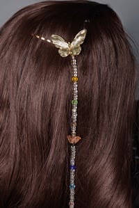 Image 4 of Festival Wings  Beaded Hair Clip