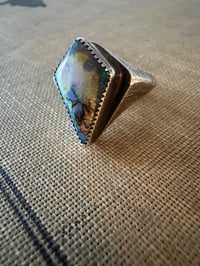 Image 1 of Sterling Opal Statement Ring size 6 