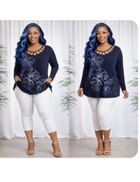 Image 3 of Large Dana Buchman top #573*8 (Gently Used)