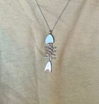 Image 3 of Sterling silver fish pendant