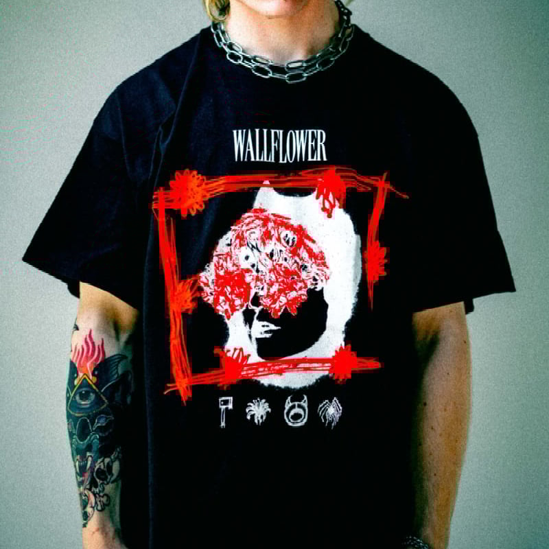 Image of Wallflower Black T-Shirt