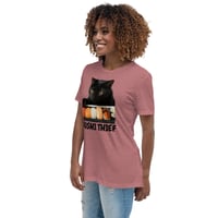 Image 6 of Women's Relaxed T-Shirt, Sushi Thief T-Shirt | Funny Cat Sushi Lover Graphic Tee