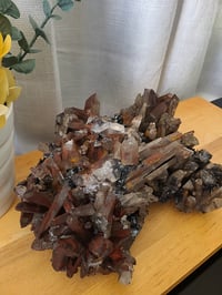 Image 3 of 6lb Rare Hematite Smoky / Rose Quartz Crystal Specimen