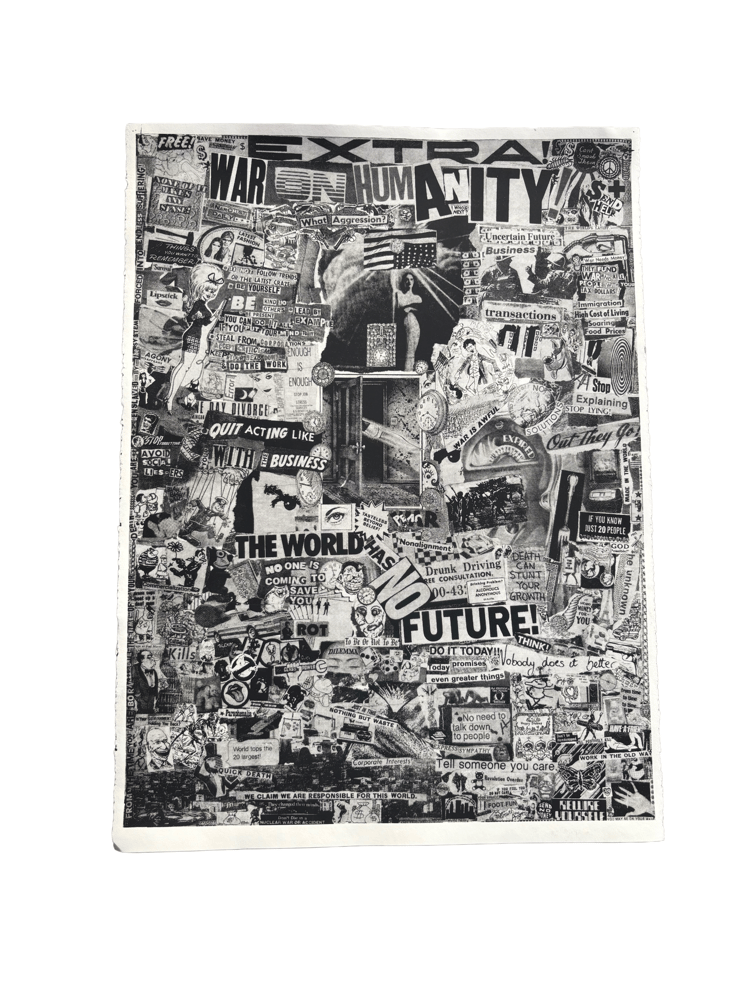 Image of WAR ON HUMANITY HAND SCREENED POSTER (22x30)