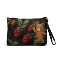 Image 1 of "TEDDY BERRY" CROSSBODY iPAD PREMIUM LEATHER BAG