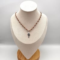 Image 2 of Aqua Cat's Eye Fish Necklace