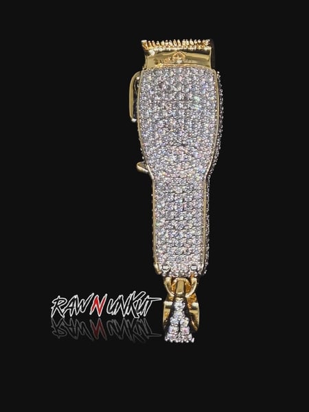 Image of Iced out clipper pendant  and chain