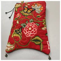 Image 1 of Garden Party Zippertop Pocket With Crossbody Strap