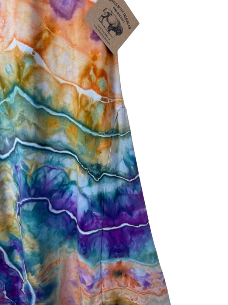 XL Stretch Knit Fit and Flare Midi Dress in Geode Ice Dye | Buffalo Betty Trading Co. XL Stretch Knit Fit and Flare Midi Dress in Geode Ice Dye | Buffalo Betty Trading Co.