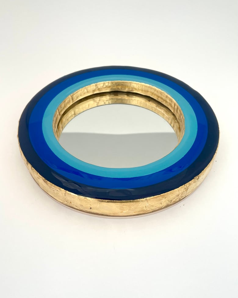 Image of Modernist Mirror Blue/Mid/Light